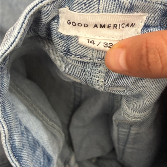 GOOD AMERICAN CLASSIC BOOTCUT JEANS indigo 238 size 14/32 - Picture 3 of 11